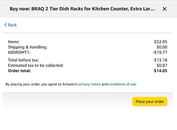 BRAQ 2 Tier Dish Racks for Kitchen Counter discount on amazon deals