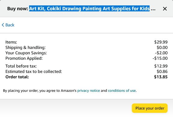 Art Kit, Cokiki Drawing Painting Art Supplies for Kids