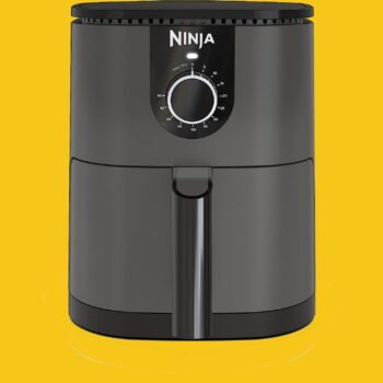 Ninja AF080 Mini Air Fryer, 2 Quarts Capacity, Compact, Nonstick, with Quick Set Timer, Grey
